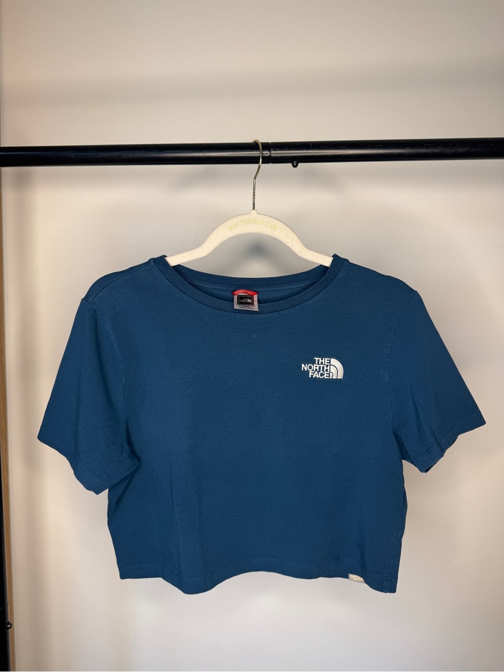 The North Face Women’s Teal-Blue Crop Tee